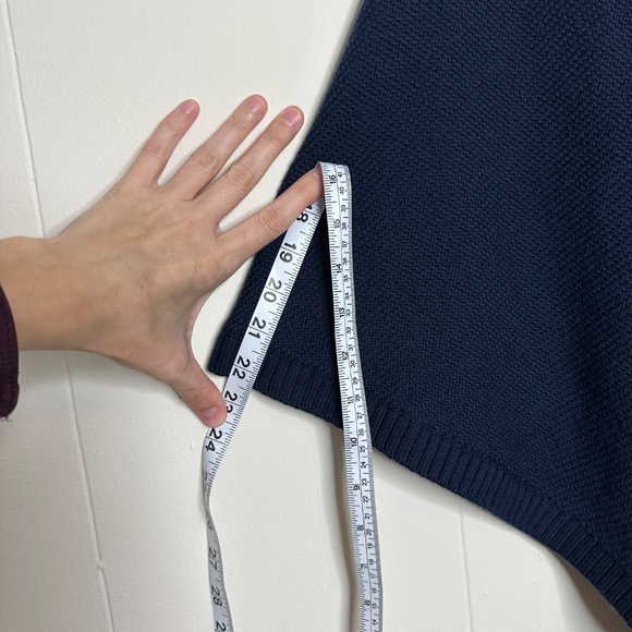 Brand New Lululemon On The Go Poncho, True Navy color, Merino Wool - Picture 9 of 12